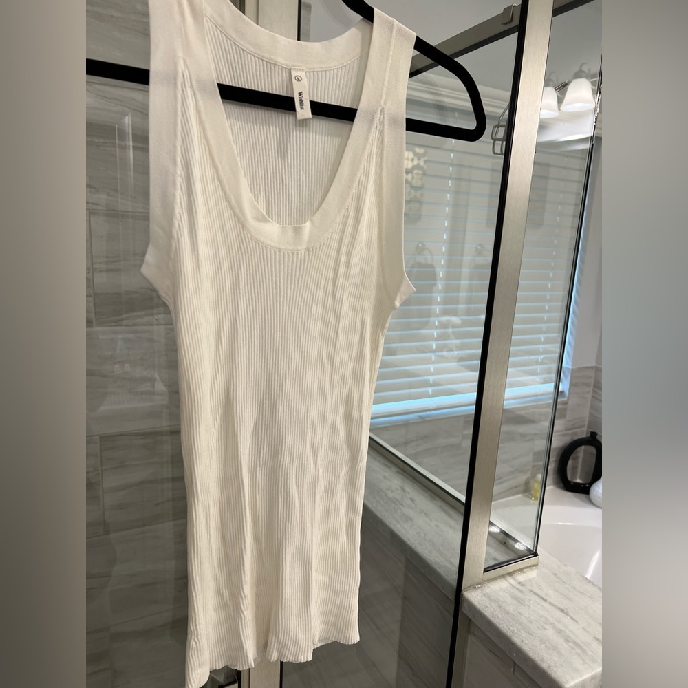 COPY - Ribbed White Tank
